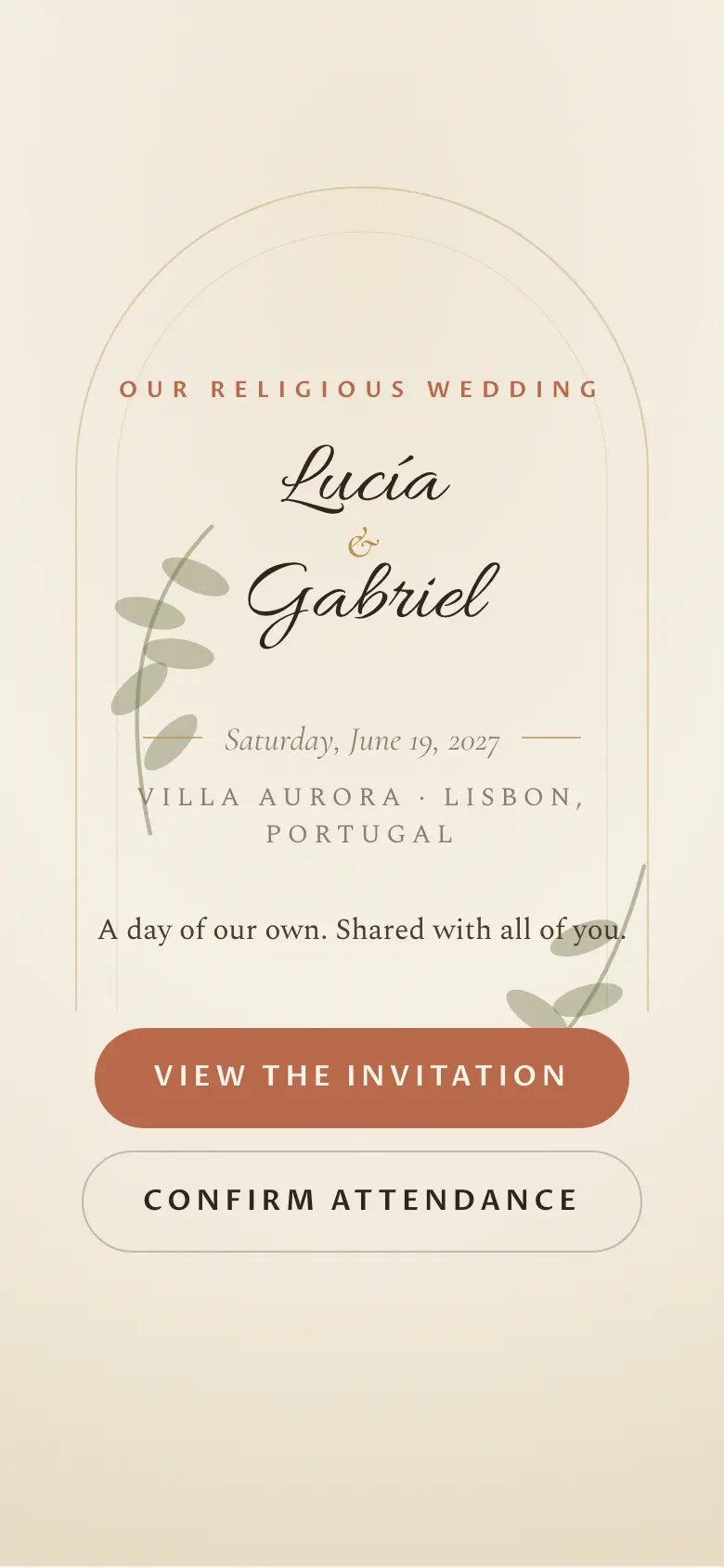 Cover of the Colonial romantic design, with Lucía and Gabriel, a fictional couple.